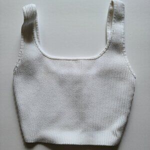 Aritzia Babaton Sculpt Knit Squareneck Cropped Tank